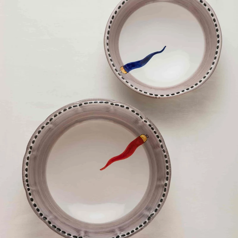Ceramic Salad Bowl VIETRI - FORTUNA by Germana Scapellato for Wtfb