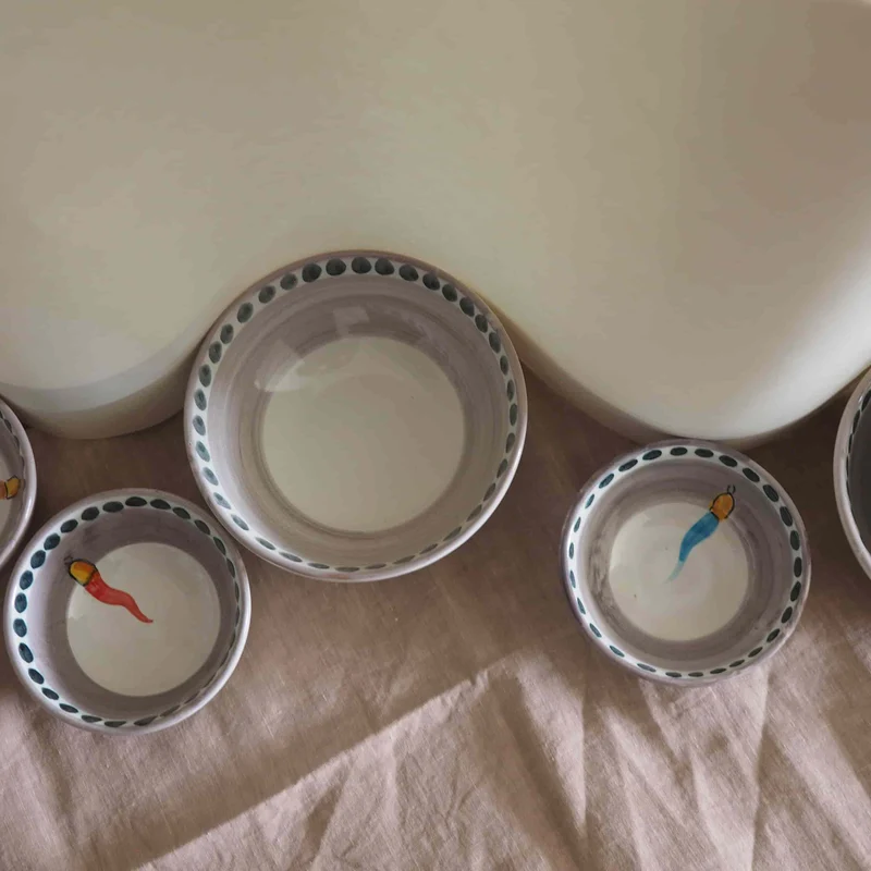 Ceramic Bowl VIETRI - FORTUNA by Germana Scapellato for Wtfb