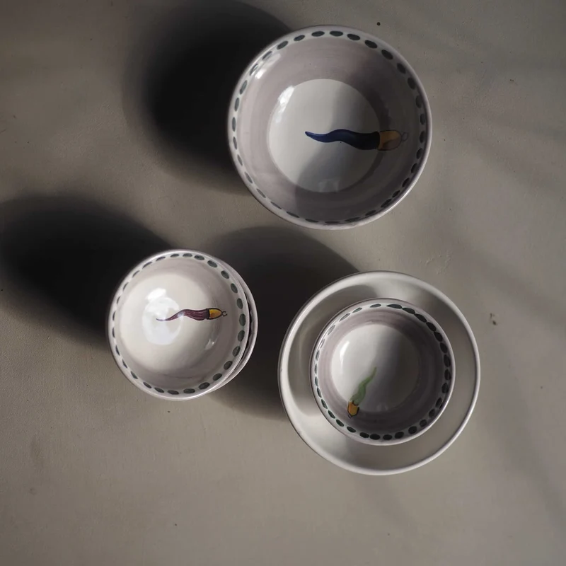 Ceramic Bowl VIETRI - FORTUNA by Germana Scapellato for Wtfb