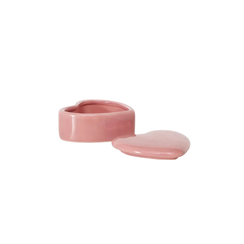 Dose Heart | Herz | rosa | Keramik