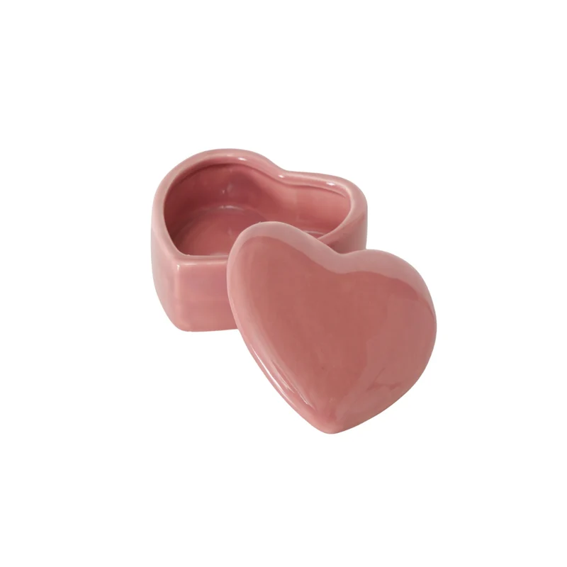 Dose Heart | Herz | rosa | Keramik