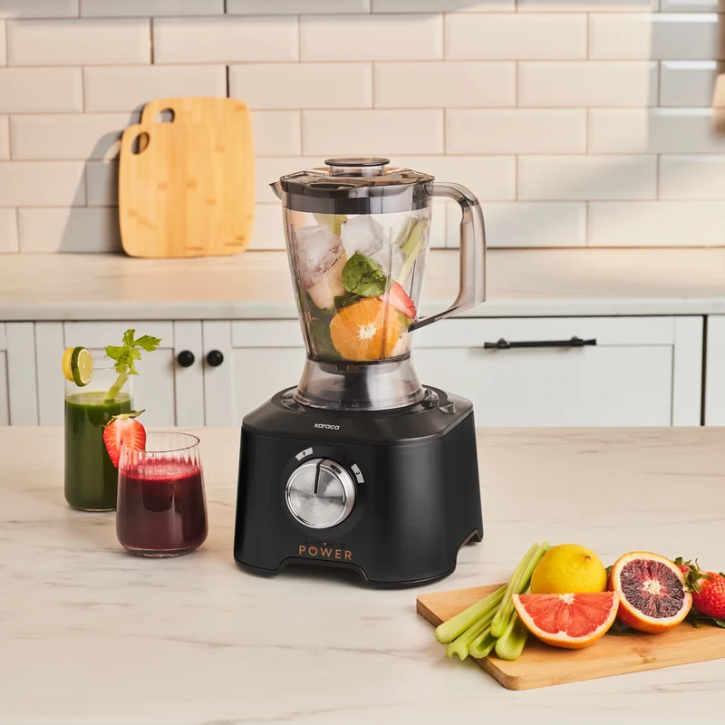 Karaca Mastermaid Power Multifunktionaler 10-in-1 Küchenroboter 2000W Schwarz