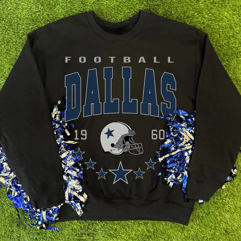 Football Dallas Helmet Sweatshirt