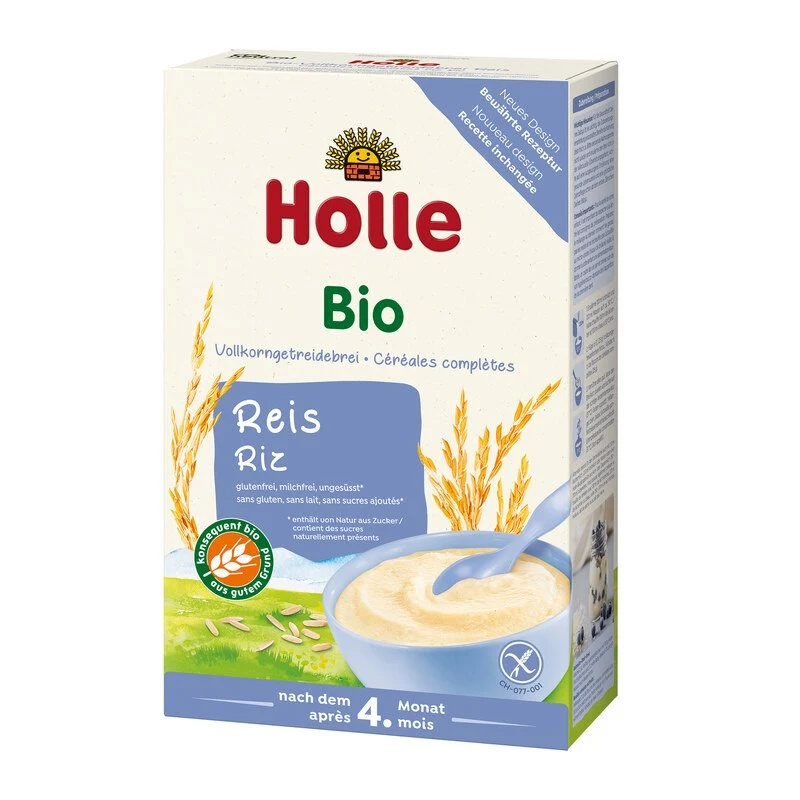 Holle Bio-Babybrei Vollkorn-Reisflocken (3er Pack)