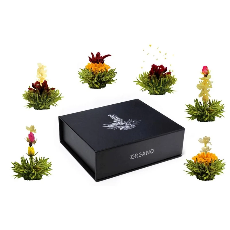 Creano | Magnetbox 6er ErblühTee | Grüntee | Geschenk