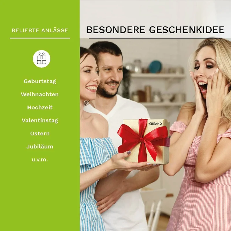 Creano | Magnetbox 6er ErblühTee | Grüntee | Geschenk
