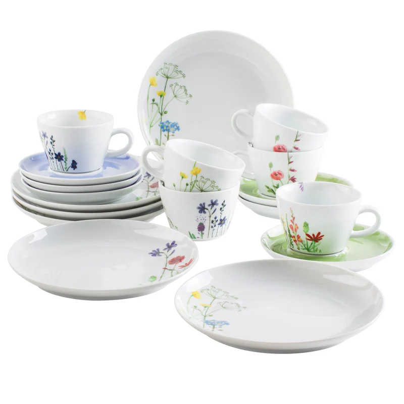 KAHLA Five Senses Wildblume Kaffeeservice 18tlg. Wildblume