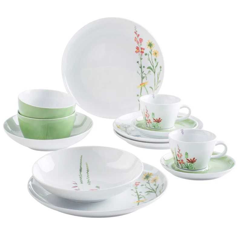KAHLA Five Senses Wildblume Design 2 Go Set 12tlg. Wildblume rot/gelb