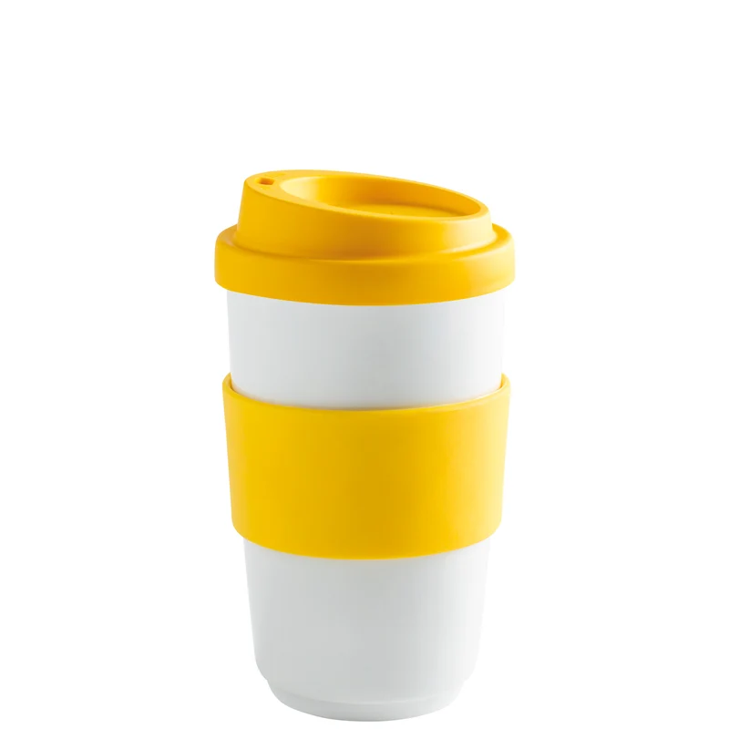 KAHLA fillit Becher 0,40 l + Trinkdeckel sunny yellow