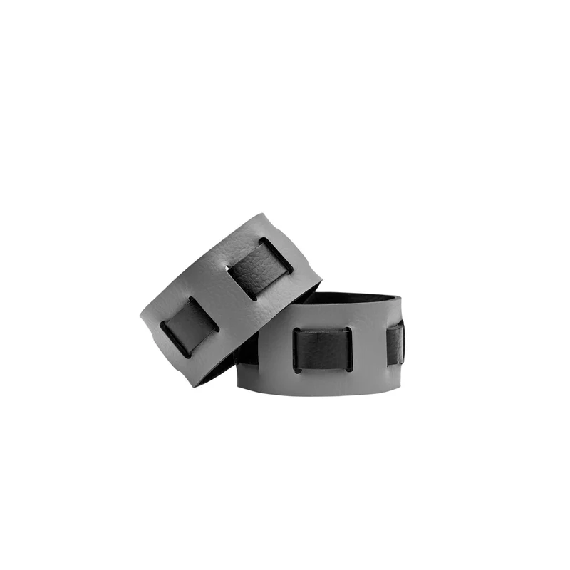 Leather Rectangular PLACEMAT & Napkin Rings BOTTEGA by Ekaterina Borovkova for ADJ STYLE