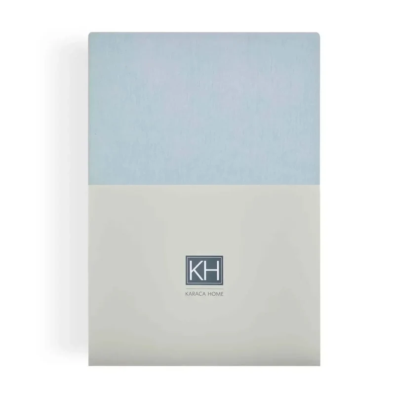 Karaca Home Jersey-Spannbetttuch doppelt, hellblau