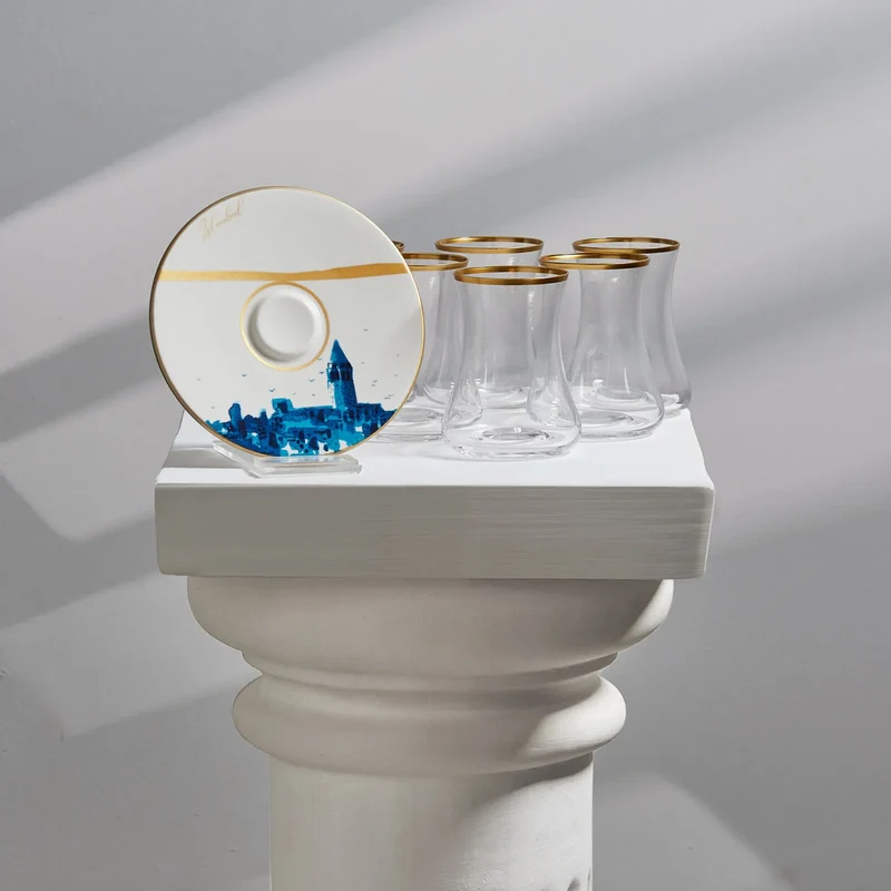 Karaca X Ist Collection Istanbul 12 Teiliges Teegläser Set für 6 Personen