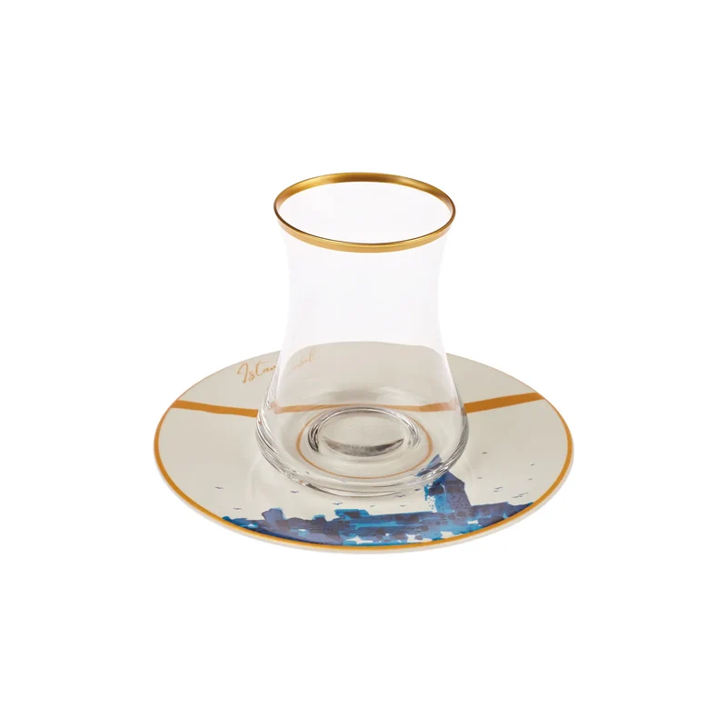 Karaca X Ist Collection Istanbul 12 Teiliges Teegläser Set für 6 Personen