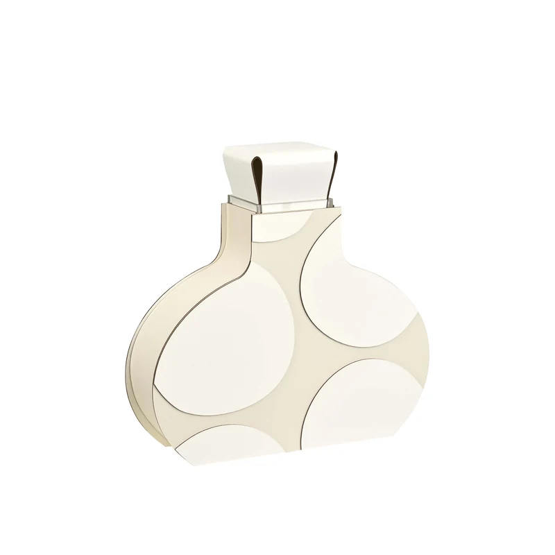 Leather Decorative Object VASE OTTO GRAPHIC by Gianpaolo Venier for ADJ STYLE
