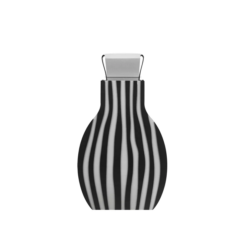 Leather Decorative Object VASE OTTO GRAPHIC by Gianpaolo Venier for ADJ STYLE