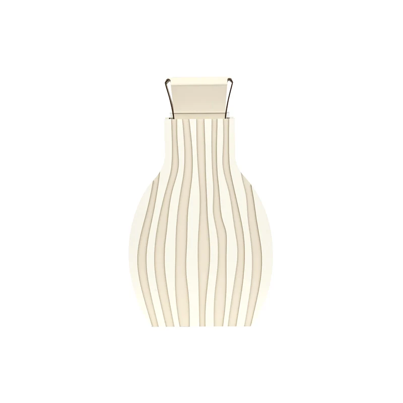 Leather Decorative Object VASE OTTO GRAPHIC by Gianpaolo Venier for ADJ STYLE