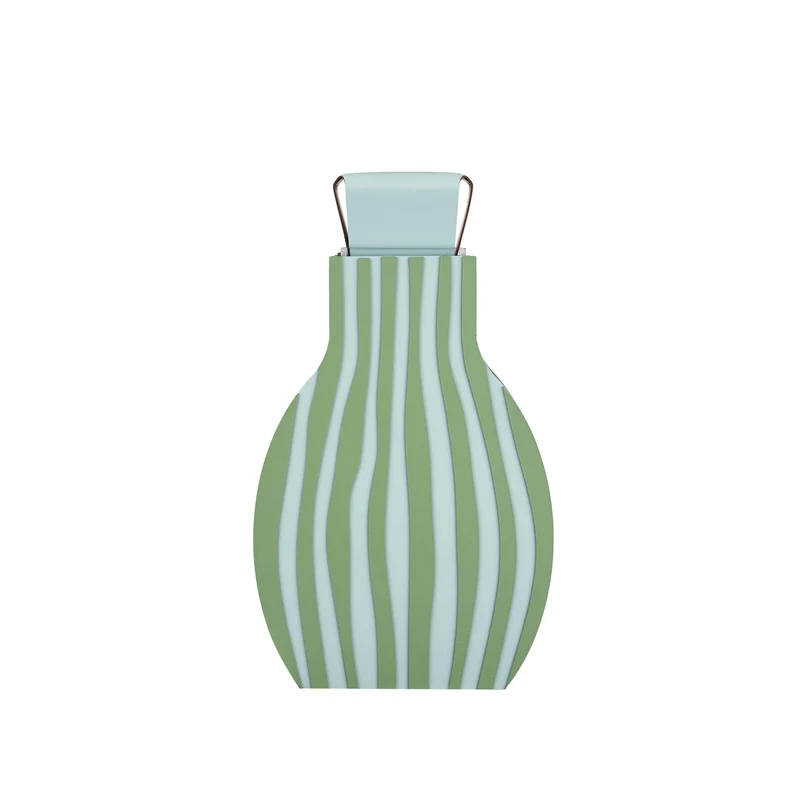 Leather Decorative Object VASE OTTO GRAPHIC by Gianpaolo Venier for ADJ STYLE