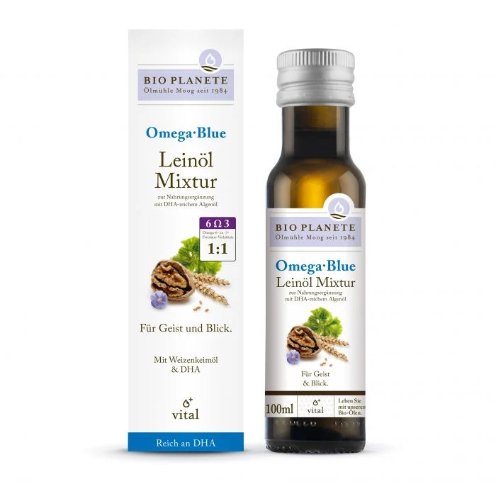 BIO PLANÈTE Vital-Öl Omega Blue Leinöl-Mixtur Bio 100ml