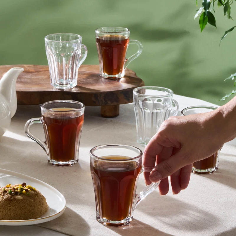 Karaca Leylak 6-teiliges Teegläser-Set, 175 ml