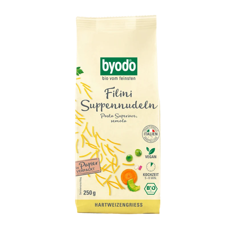 BYODO Bio Filini semola (Suppennudeln als Fäden) 250g