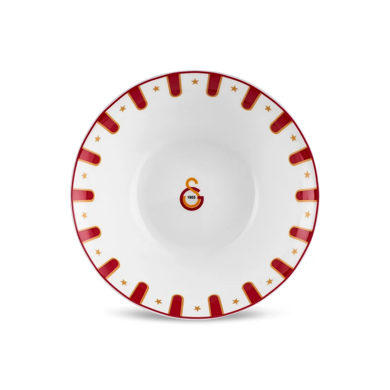 Karaca x Galatasaray Lizenziertes Forever Bone 24-teiliges Tafelservice für 6 Personen