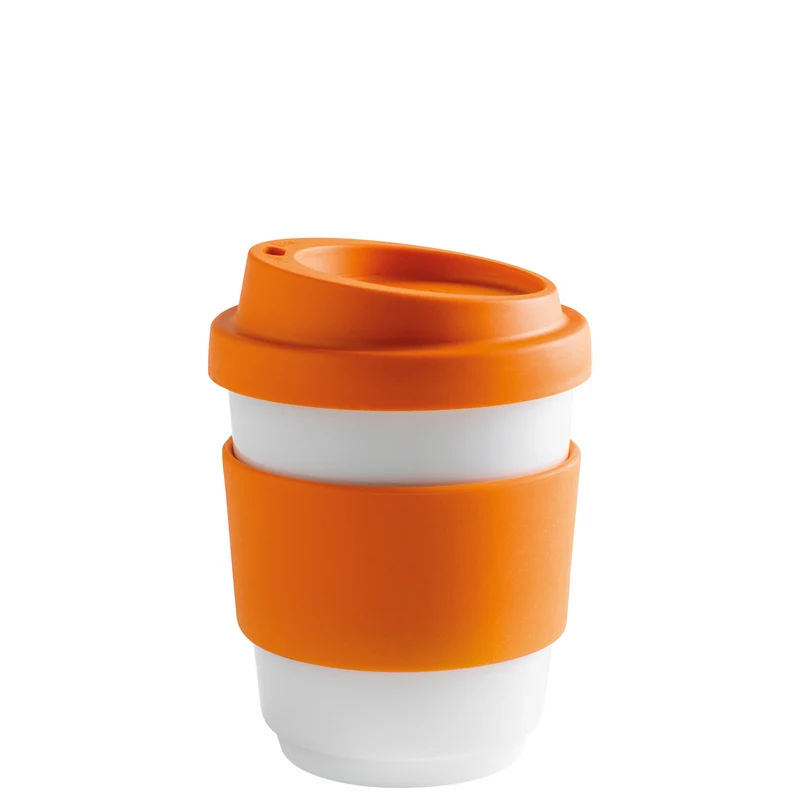 KAHLA fillit Becher 0,27 l + Trinkdeckel sunset orange