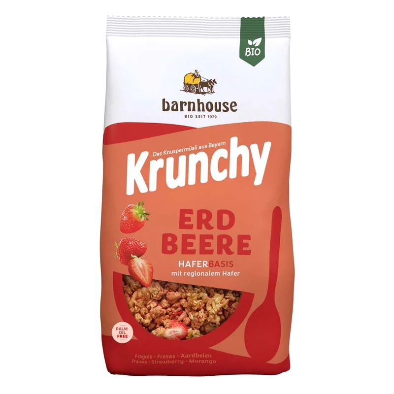 Barnhouse Bio Krunchy Erdbeer 375g