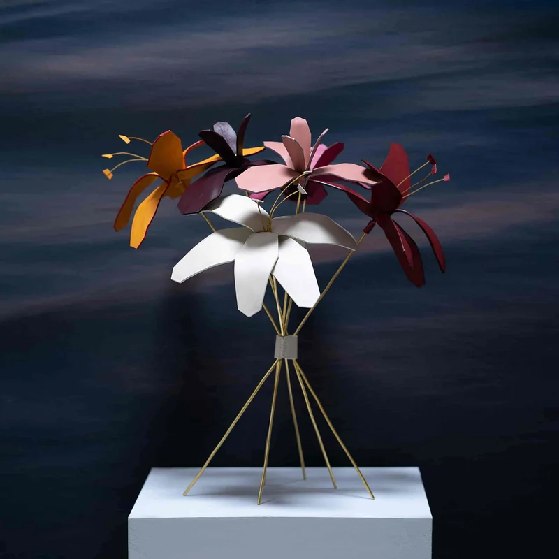 Leather Decorative Object ÈDEN by MARCO Atelier