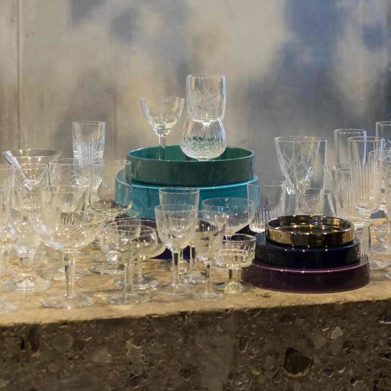 Ceramic Concentric Platters LA CERCHIA - NAVIGLI Set of Six by Germana Scapellato for Wtfb