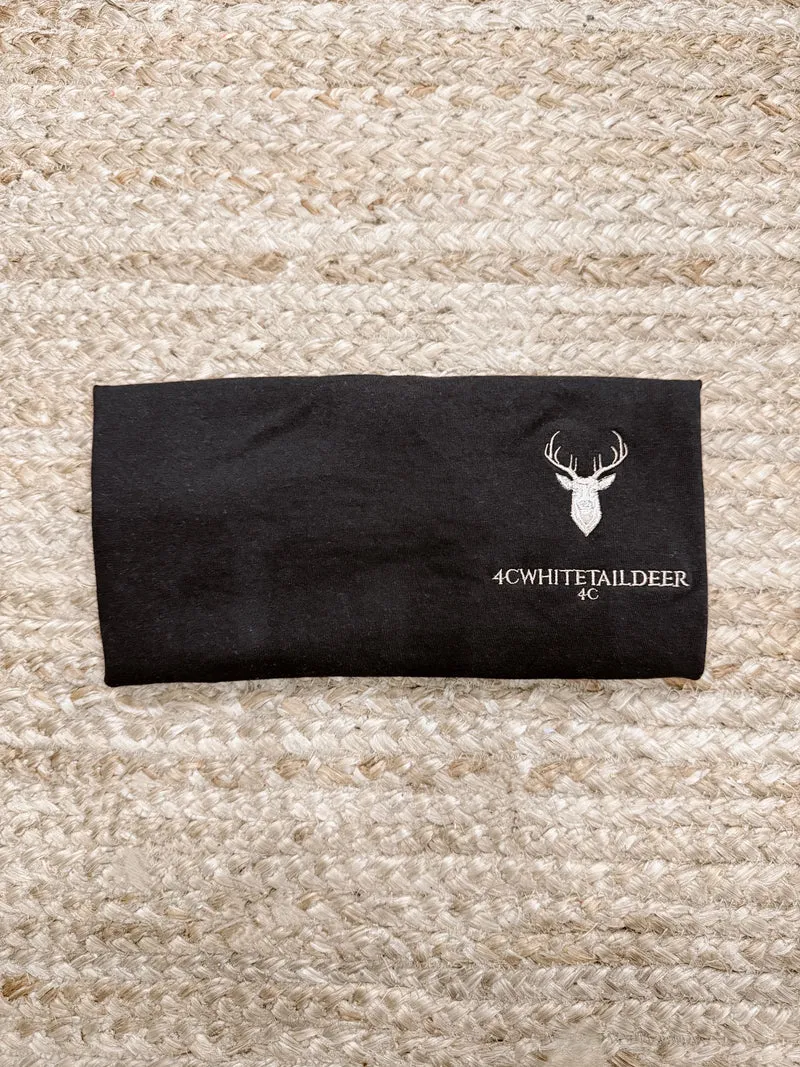 4C Whitetail Deer Black Tee