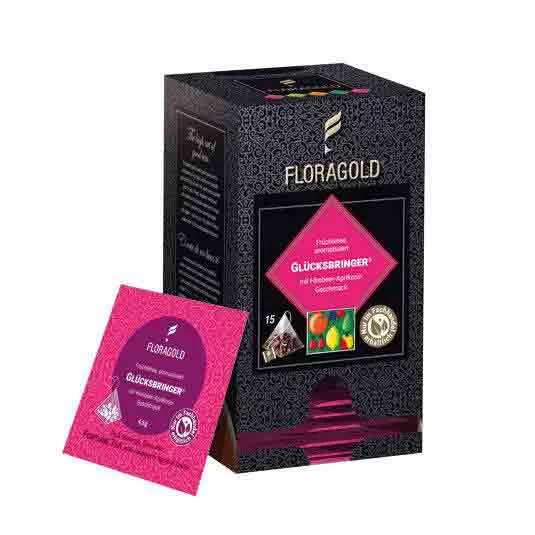 FLORAGOLD® Glücksbringer® | Früchtetee | Pyramidenbeutel
