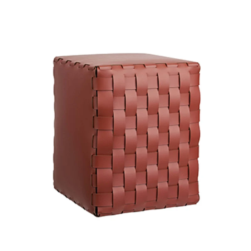 Leather POUF by Ekaterina Borovkova for ADJ STYLE