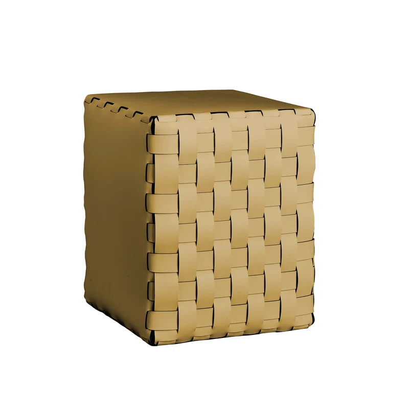 Leather POUF by Ekaterina Borovkova for ADJ STYLE