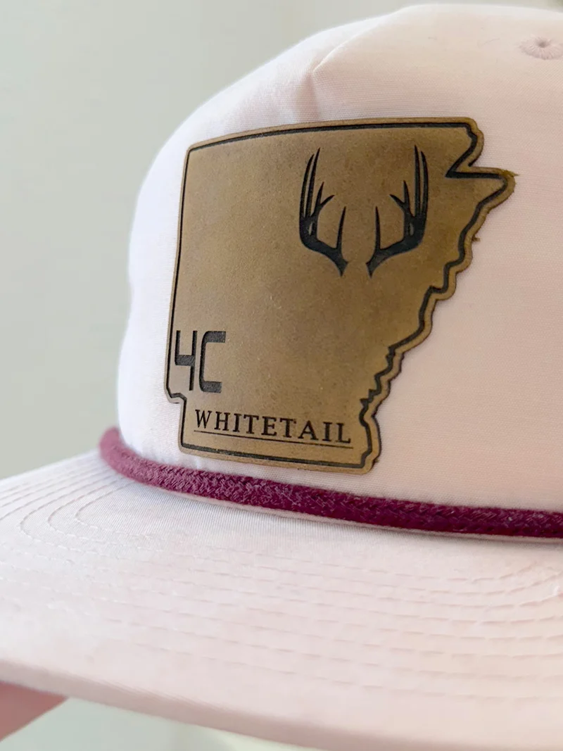 4C Whitetail Arkansas Leather Patch Hat