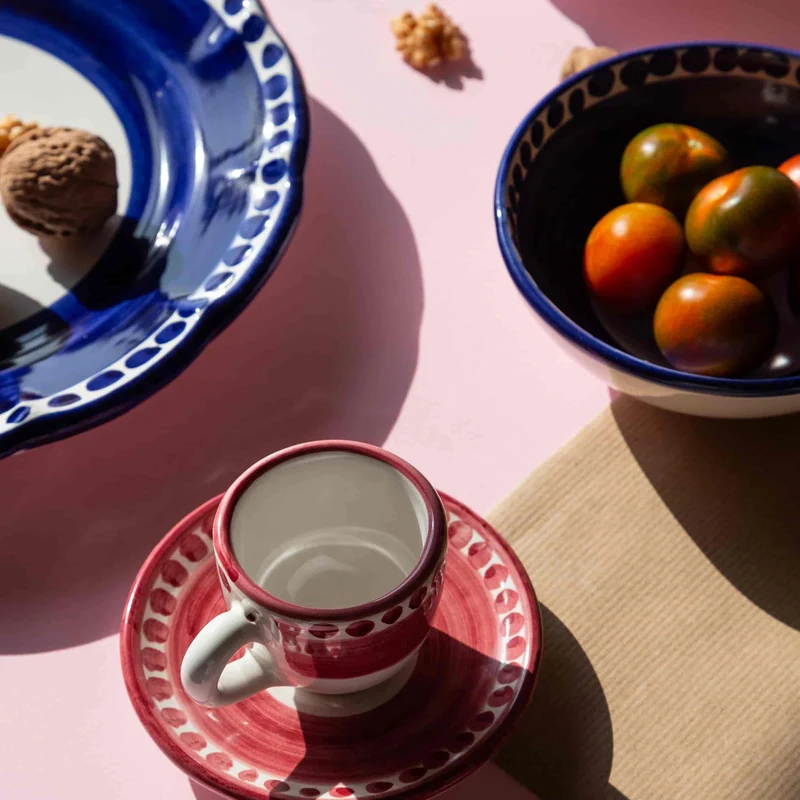 Ceramic Coffee Set VIETRI - I COLORATI by Germana Scapellato for Wtfb
