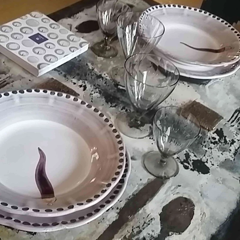 Ceramic Dinner Plate VIETRI - FORTUNA by Germana Scapellato for Wtfb