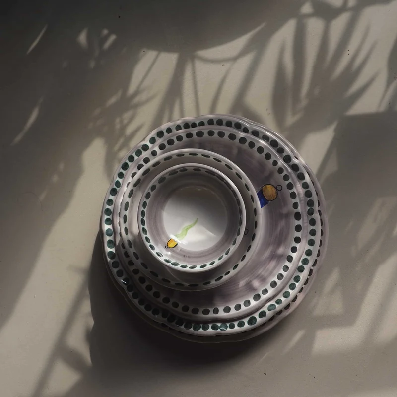 Ceramic Dinner Plate VIETRI - FORTUNA by Germana Scapellato for Wtfb