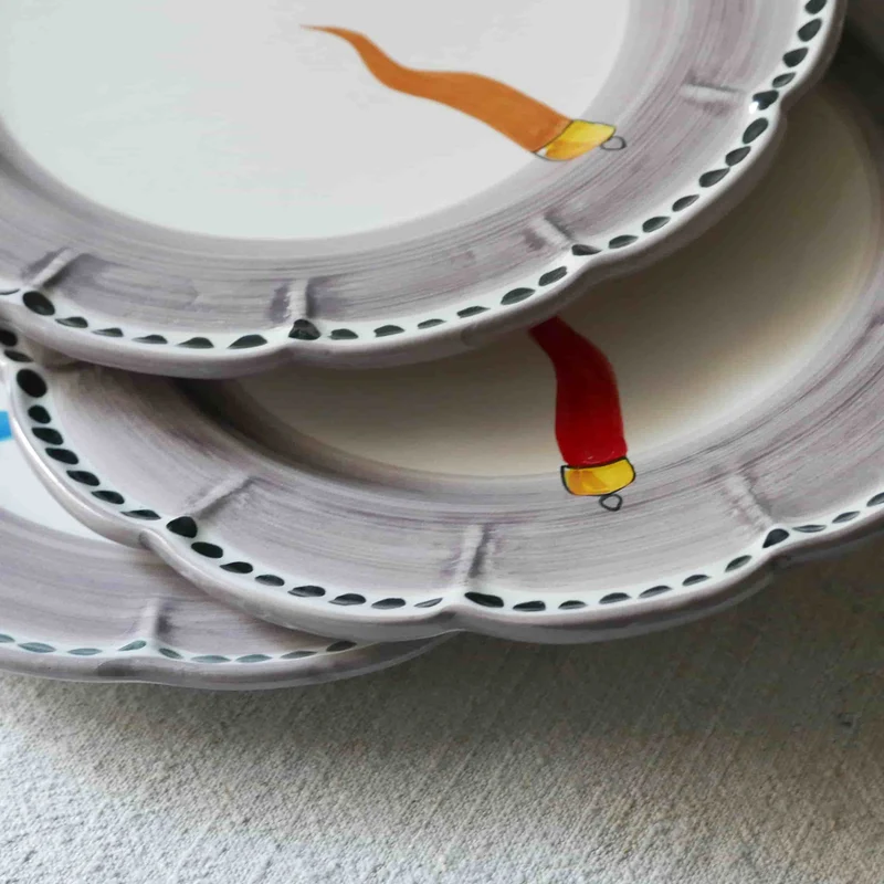 Ceramic Dinner Plate VIETRI - FORTUNA by Germana Scapellato for Wtfb