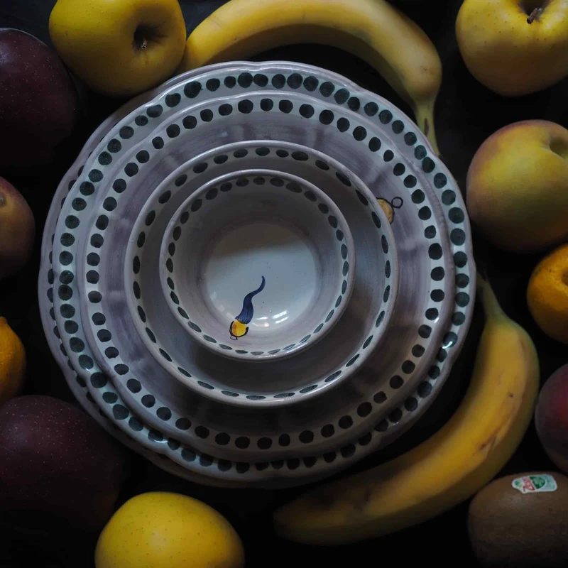 Ceramic Soup Plate VIETRI - FORTUNA by Germana Scapellato for Wtfb