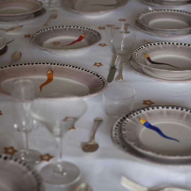 Ceramic Soup Plate VIETRI - FORTUNA by Germana Scapellato for Wtfb
