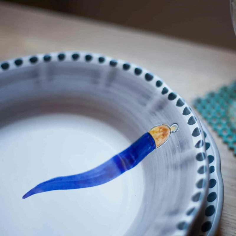 Ceramic Soup Plate VIETRI - FORTUNA by Germana Scapellato for Wtfb