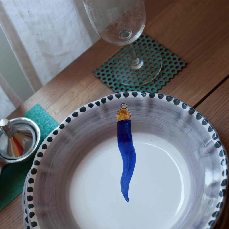 Ceramic Soup Plate VIETRI - FORTUNA by Germana Scapellato for Wtfb