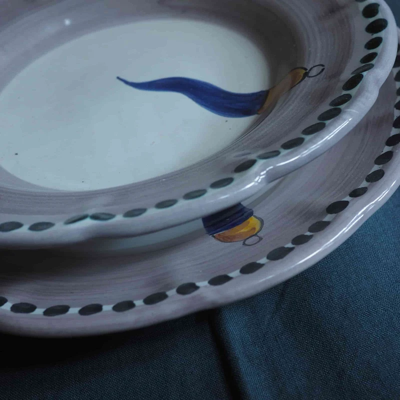 Ceramic Soup Plate VIETRI - FORTUNA by Germana Scapellato for Wtfb