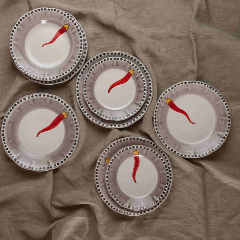 Ceramic Soup Plate VIETRI - FORTUNA by Germana Scapellato for Wtfb
