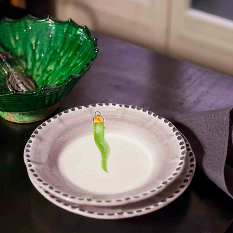 Ceramic Soup Plate VIETRI - FORTUNA by Germana Scapellato for Wtfb
