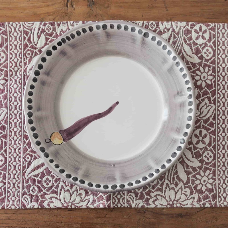 Ceramic Soup Plate VIETRI - FORTUNA by Germana Scapellato for Wtfb