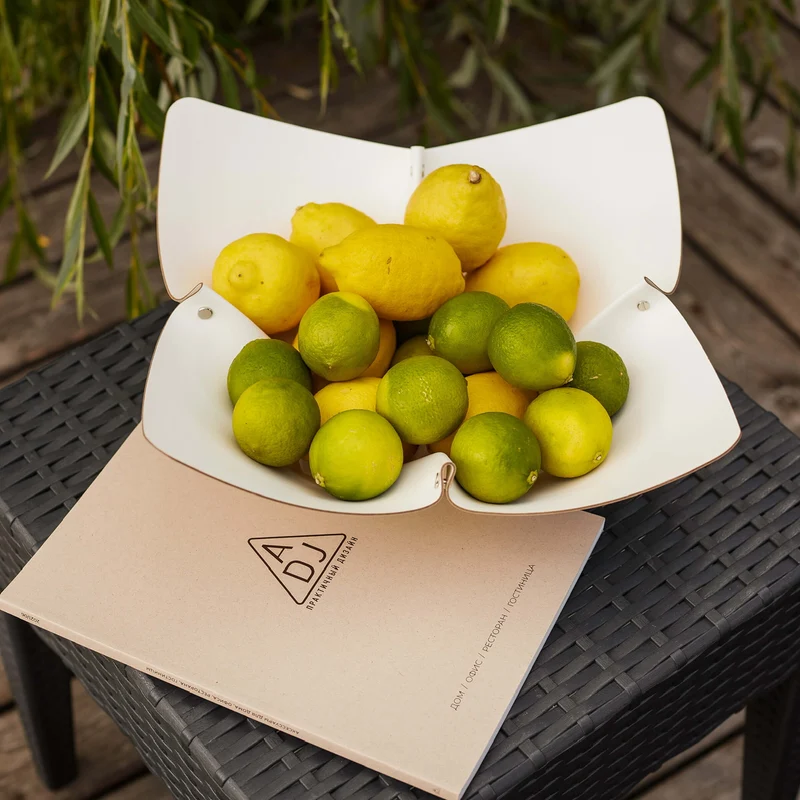 Leather FRUIT BOWL by Ekaterina Borovkova for ADJ STYLE