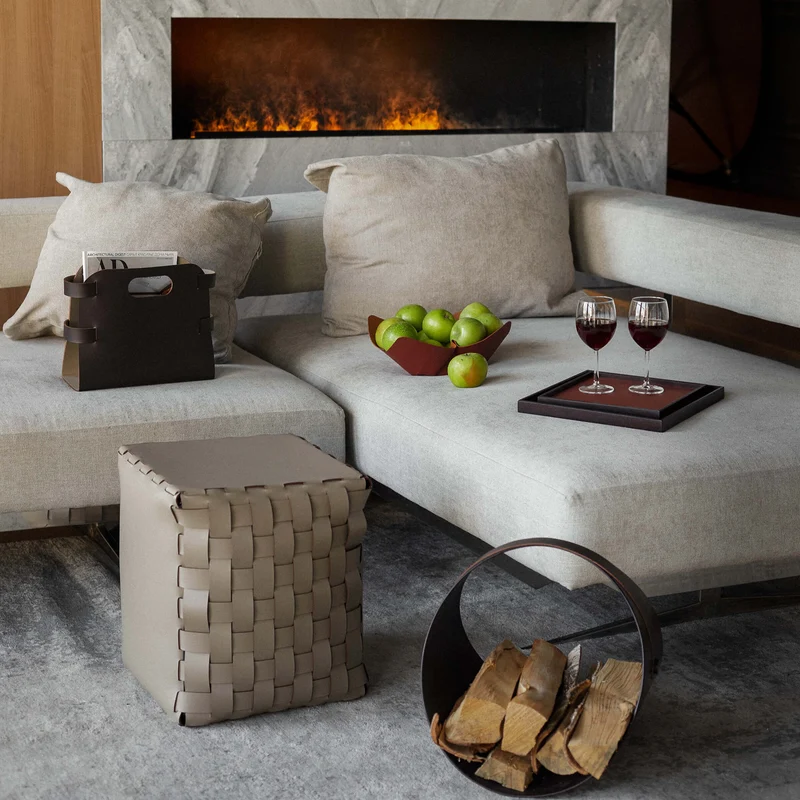 Leather FRUIT BOWL by Ekaterina Borovkova for ADJ STYLE
