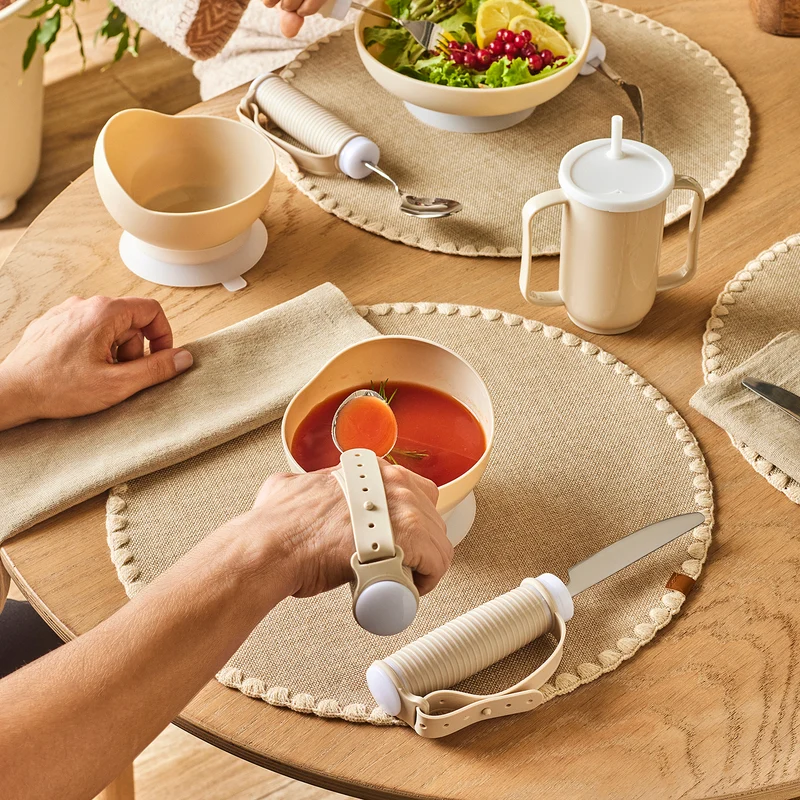 Karaca For All Becher mit Ergonomischen Doppelgriffen, 350 ml