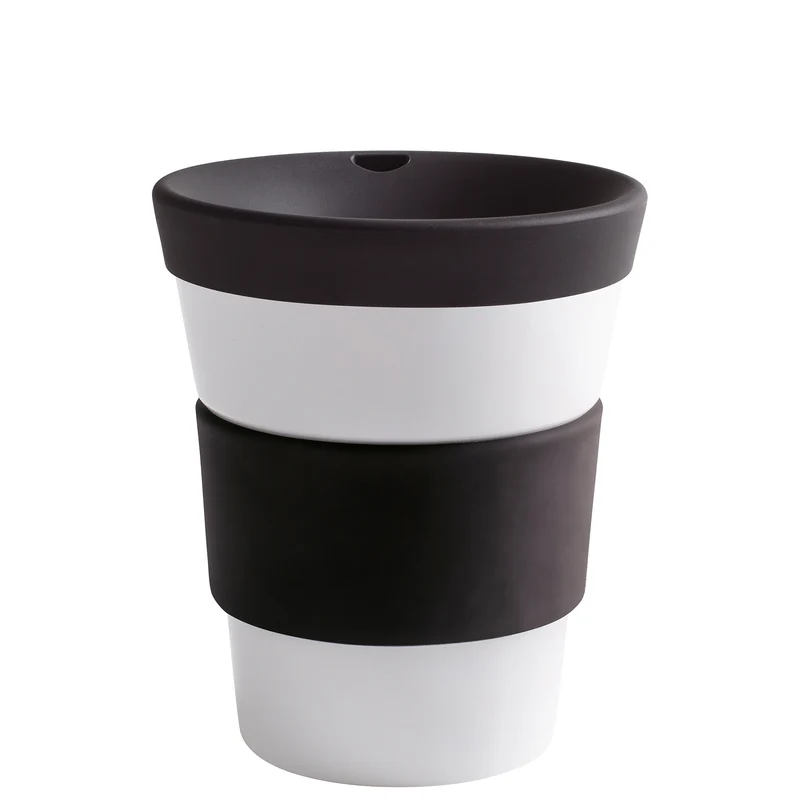 KAHLA cupit Becher 0,35 l + Trinkdeckel pure black